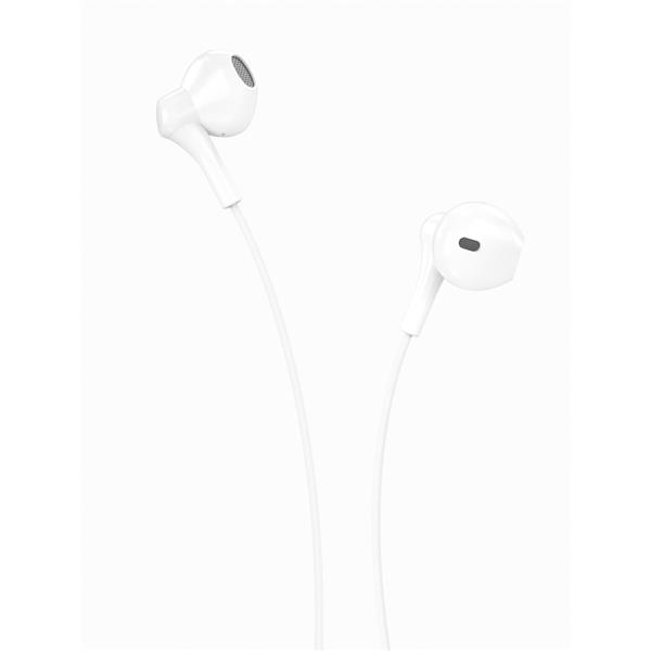 XO Słuchawki przewodowe EP39 jack 3,5mm douszne białe-2058099