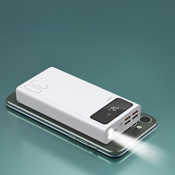 Remax Mengine power bank 30000 mAh 4x USB 2,1 A biały (RPP-112 white)-2167777