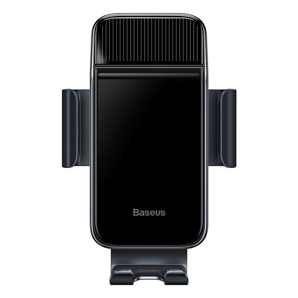 Baseus elektryczny rowerowy uchwyt na smartfon z wbudowanym panelem słonecznym 150mAh czarny (SUZG010001)-2382223