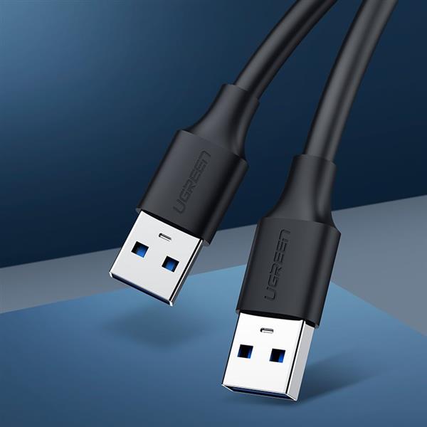 Ugreen kabel przewód USB 2.0 (męski) - USB 2.0 (męski) 0,5 m czarny (US128 10308)-2164858