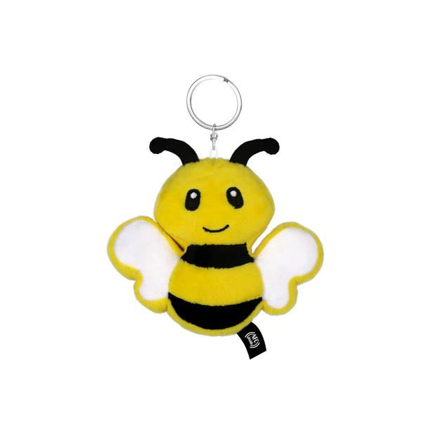 Pluszowa pszczoła RPET z chipem NFC, brelok | Zibee-1700566