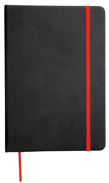 Notatnik LECTOR w rozmiarze A6, czarny, czerwony-2307254