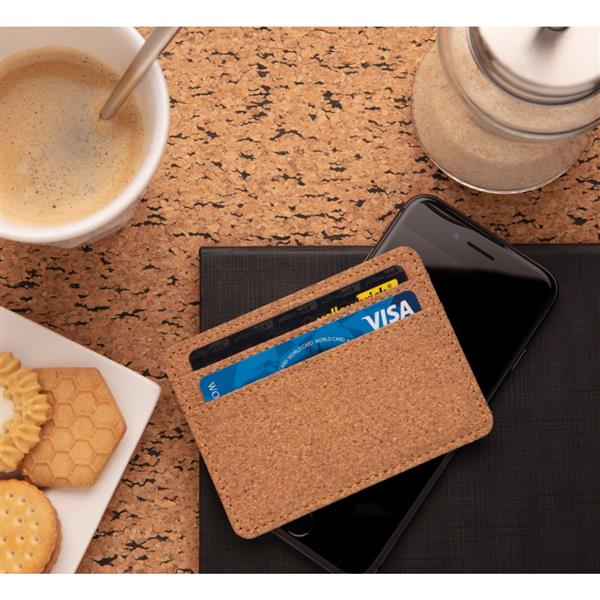 Korkowe etui na karty kredytowe, portfel, ochrona RFID-1955295
