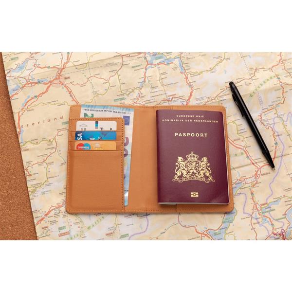 Korkowe etui na karty kredytowe i paszport, ochrona RFID-1955450