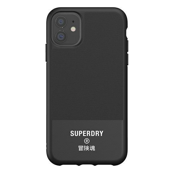 SuperDry Moulded Canvas iPhone 11 Case czarny/black 41547-2284966