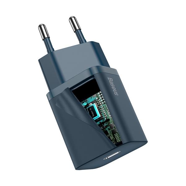 Baseus Super Si 1C szybka ładowarka USB Typ C 20 W Power Delivery niebieski (CCSUP-B03)-2201784