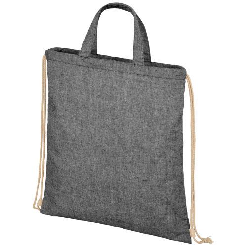 Plecak Pheebs z bawełnianym sznurkiem ściągającym z recyklingu o gramaturze 210 g/m2-2313359
