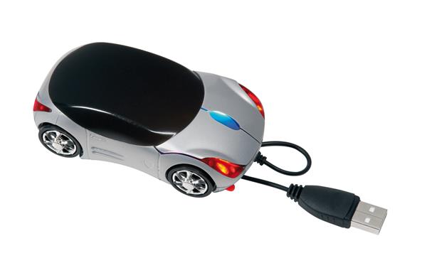 Mysz optyczna USB do komputera PC TRACER, czarny, srebrny-2307678