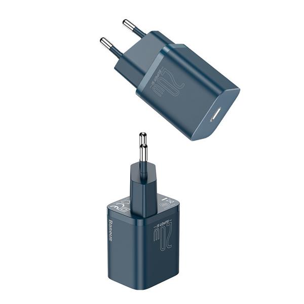 Baseus Super Si 1C szybka ładowarka USB Typ C 20 W Power Delivery niebieski (CCSUP-B03)-2201794