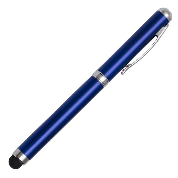 Długopis ze wskaźnikiem laserowym Supreme – 4 w 1, niebieski-548719