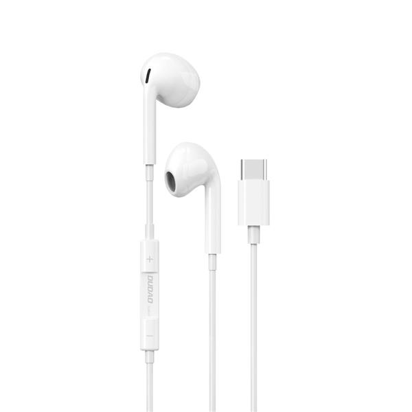Dudao słuchawki douszne ze złączem USB Typu C biały (X14PROT)-2299380
