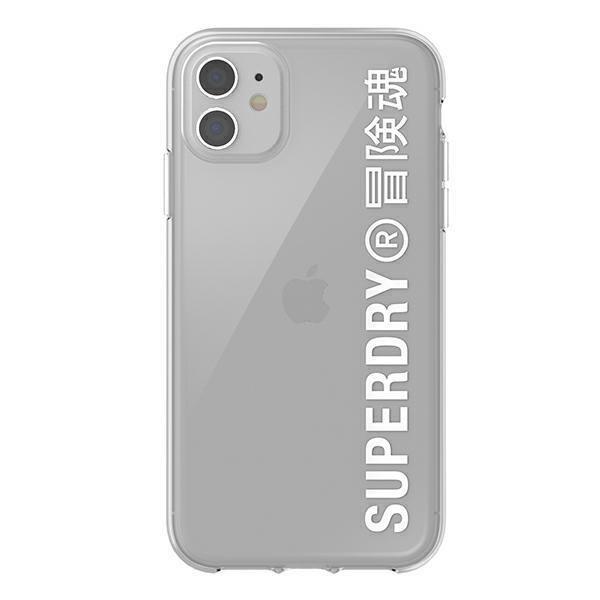 Etui SuperDry Snap na iPhone 11 Clear Case biały /white 41578-2285036
