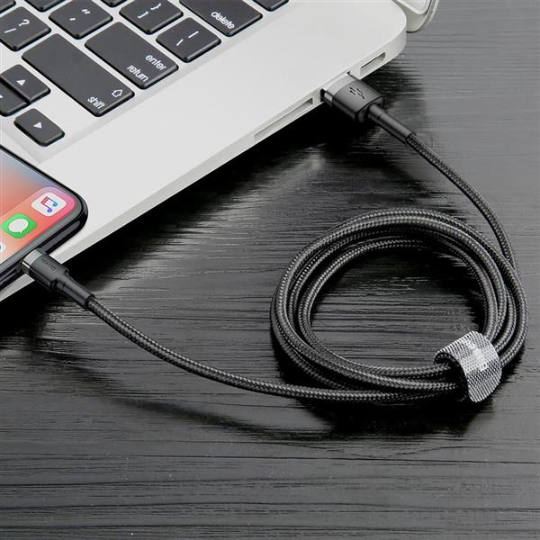 Baseus kabel Cafule USB - Lightning 0,5 m 2,4A szaro-czarny-2055335