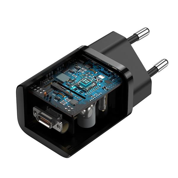 Baseus Super Si 1C szybka ładowarka USB Typ C 25W Power Delivery Quick Charge czarny (CCSP020101)-2262386