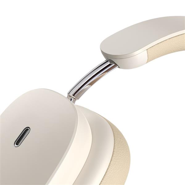 Baseus Bowie H1 słuchawki bezprzewodowe Bluetooth 5.2 ANC biały (NGTW230002)-2404090