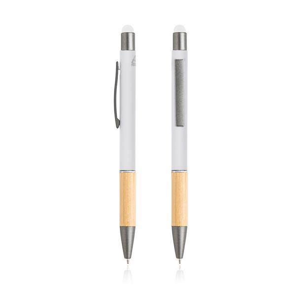 Aluminiowy długopis z recyklingu z funkcją touch-2984294