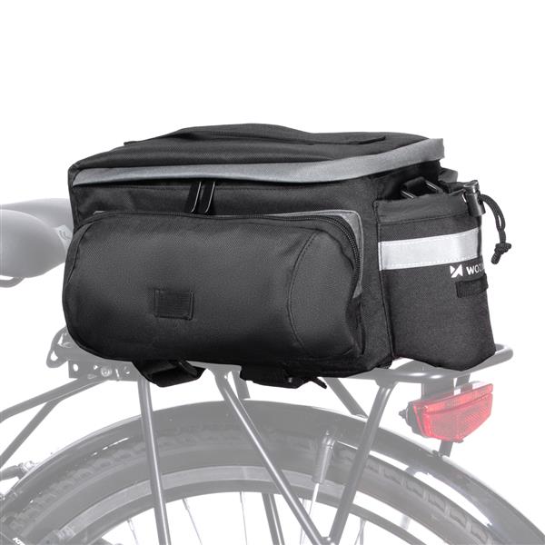Wozinsky torba rowerowa na bagażnik z paskiem na ramię 6l czarny (WBB3BK)-3100858