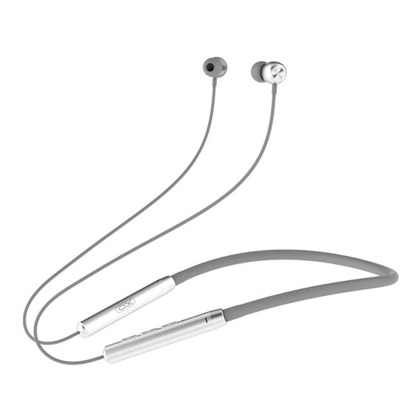 XO słuchawki Bluetooth BS19 dokanałowe srebrne-2090713