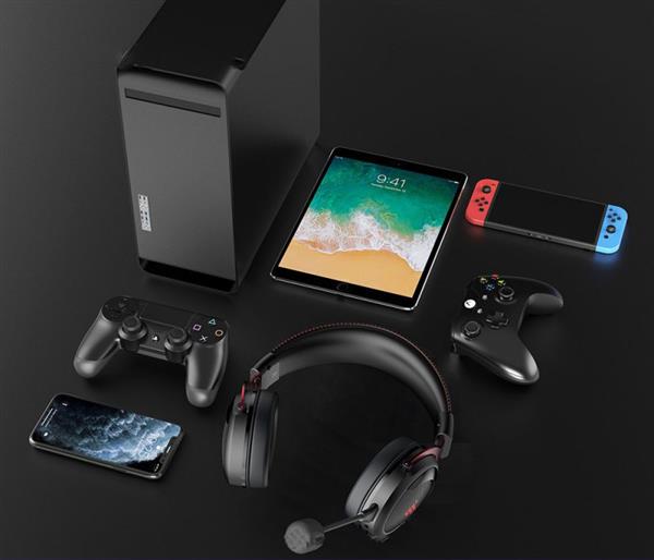 Tronsmart Shadow gamingowe bezprzewodowe słuchawki z mikofonem dla graczy czerwony (372309)-2177187