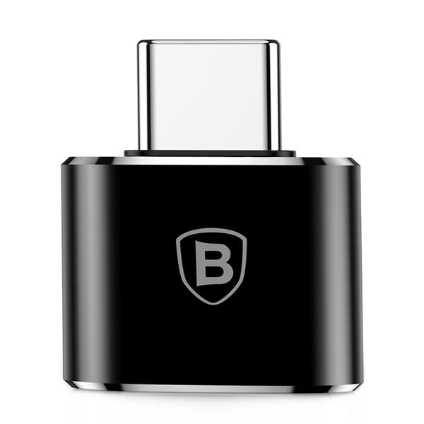 Baseus adapter przejściówka ze złącza USB na USB Typ C OTG czarny (CATOTG-01)-2138672