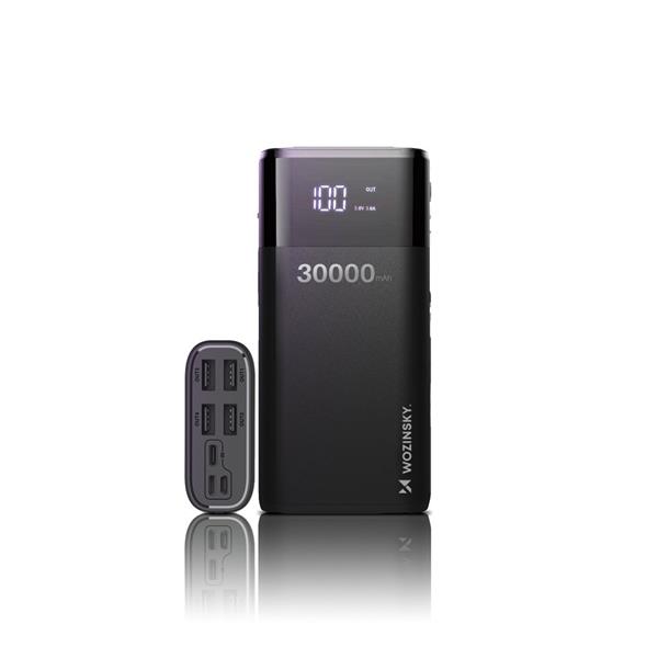 Wozinsky power bank 30000mAh 4 x USB z wyświetlaczem LCD 4 A czarny (WPB-001BK)-2166256