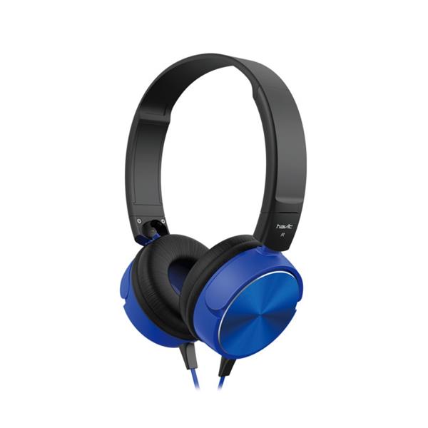 HAVIT słuchawki przewodowe HV-H2178D nauszne niebieskie-3037358