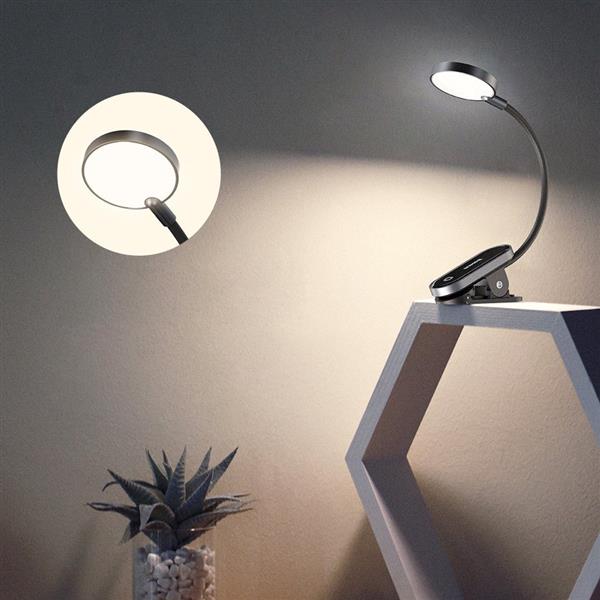 Baseus mini lampka lampa LED z klipsem szary (DGRAD-0G)-2157055