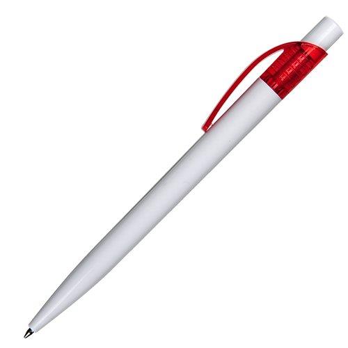 Długopis Easy, czerwony/biały-544554