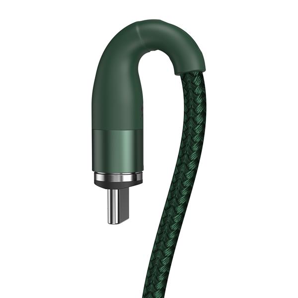 Baseus kabel magnetyczny Zinc USB - USB-C 1,0 m 3A zielony-2066377