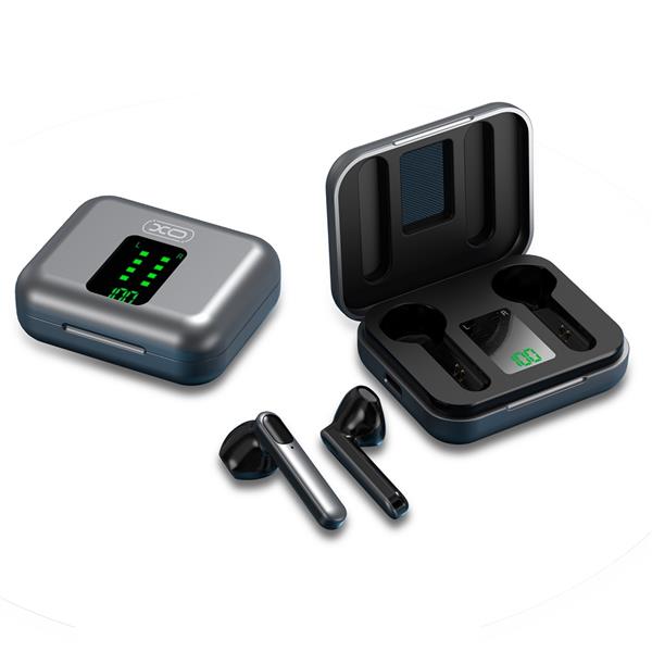 XO słuchawki Bluetooth X14 TWS szare-3057327