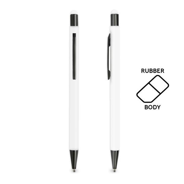Długopis aluminiowy, gumowany, touch-1919317