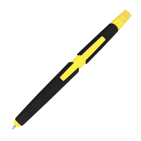 Długopis plastikowy do ekranów dotykowych z zakreślaczem-1559987