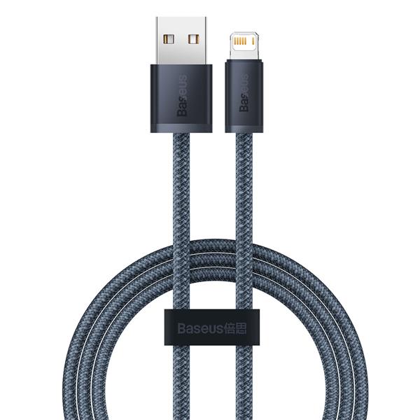 Baseus kabel do iPhone USB - Lightning 1m, 2,4A szary (CALD000416)-2281119