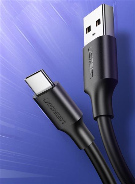 Ugreen kabel przewód USB - USB Typ C 480 Mbps 3 A 1,5 m czarny (US287 60117)-2170574