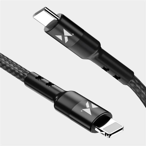 Wozinsky kabel przewód USB Typ C - Lightning Power Delivery 18W 1m czarny (WUC-PD-CL1B)-2209301