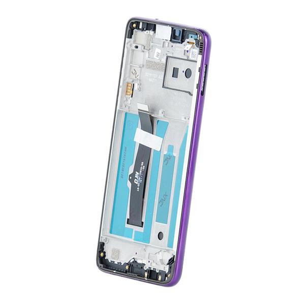 LCD + Panel Dotykowy Motorola Moto One Macro XT2016 5D68C15387 fioletowy z ramką oryginał-2988592