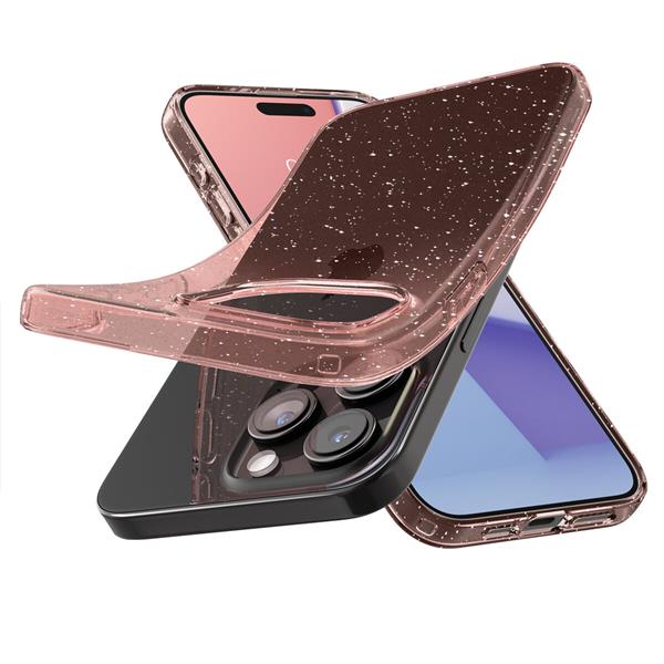 Spigen Liquid Crystal Glitter, rose quartz - iPhone 15 Pro Max-3138724