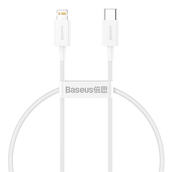 Baseus kabel Superior PD USB-C - Lightning 0,25 m biały 20W-2082233
