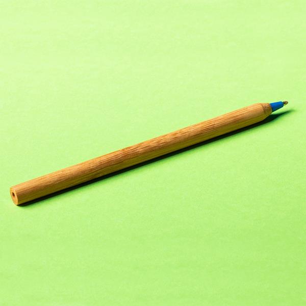 Długopis bambusowy Chavez, niebieski-1622753
