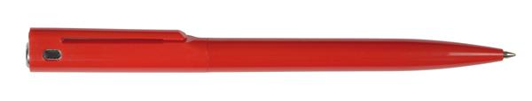 Długopis VERMONT, czerwony, srebrny-2306960