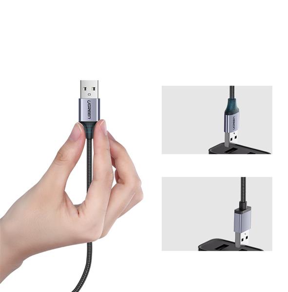 Ugreen kabel przewód USB - micro USB 0,5m szary (60145)-2150863