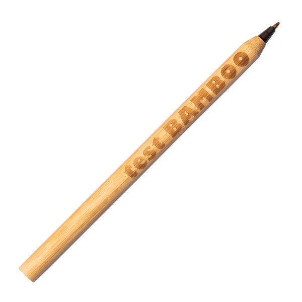 Długopis bambusowy Chavez, czarny-1622747
