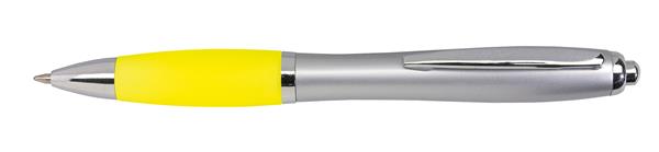 Długopis SWAY, srebrny, żółty-2306854