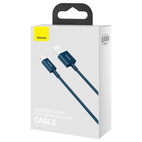 Baseus kabel Superior USB - Lightning 1,0 m 2,4A niebieski-3029700