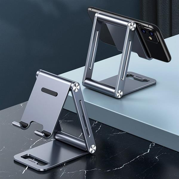Ugreen metalowa aluminiowa składana podstawka na telefon tablet szary (LP263 80708)-2166201