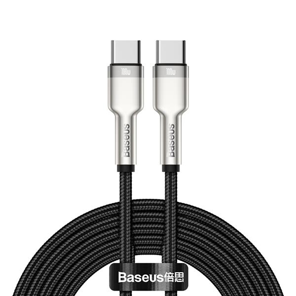 Baseus kabel Cafule Metal PD USB-C - USB-C 2,0 m czarny 100W-2116016
