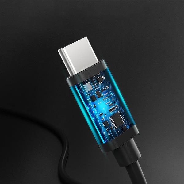 Choetech kabel przewód USB Typ C - USB Typ C 3A 1m czarny (CC0002)-2218389
