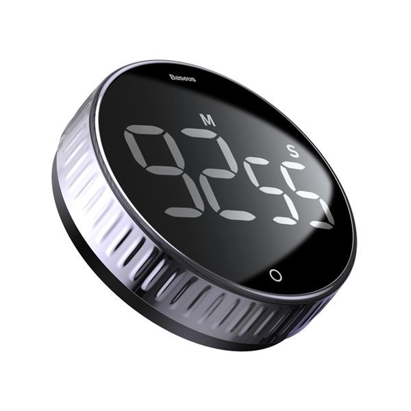 Baseus Heyo obrotowy minutnik czasomierz elektroniczny timer czarny (ACDJS-01)-2149170