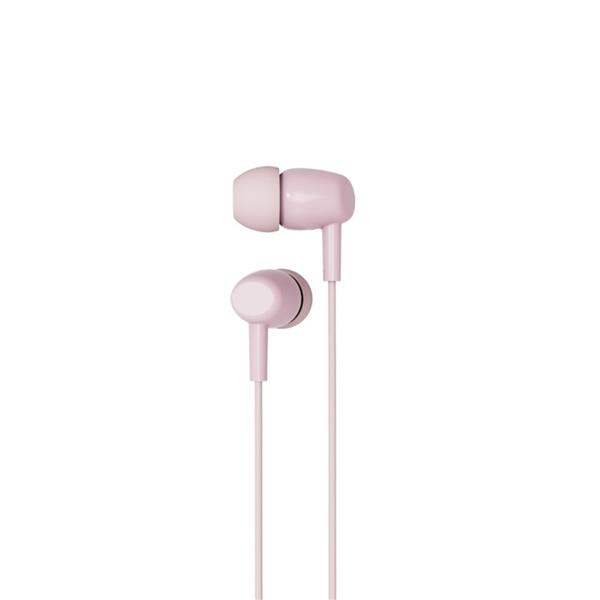 XO Słuchawki przewodowe EP50 jack 3,5mm dokanałowe różowe 1szt-3013936