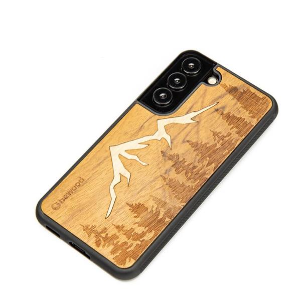 Etui drewniane na Samsung Galaxy S22 Bewood Góry Imbuia-3133127